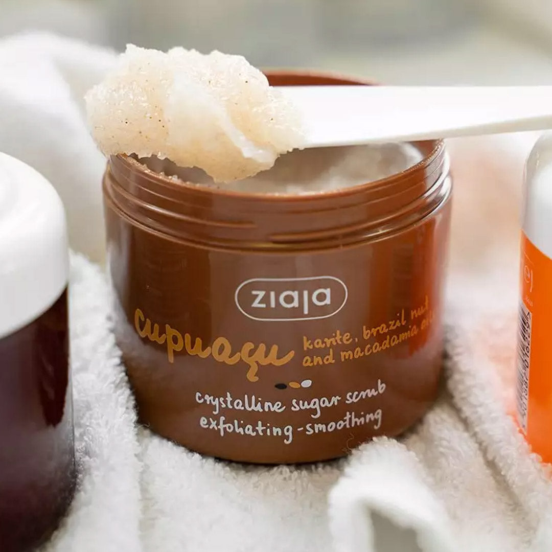 ZIAJA CUPUAZÚ - Esfoliante Hidratante de Açúcar Cristal 200 ml