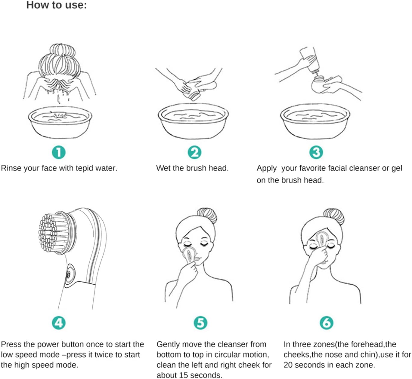 Escova de Limpeza Facial