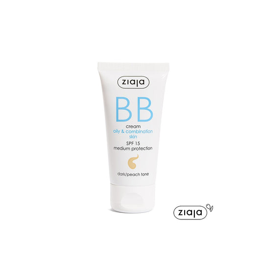 ZIAJA BB cream para pele oleosa e mista FPS 15 - Tom escuro 50 ml